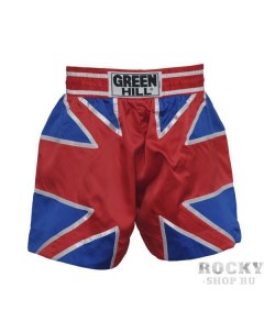 Детские шорты для тайского бокса британский флаг Green hill