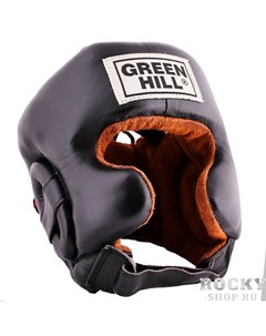 Детский боксерский шлем defence Черный Green hill