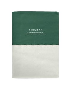 Ежедневник Success недатированный 14 х 20 см 320 страниц интегральный переплет зеленый белый Infolio