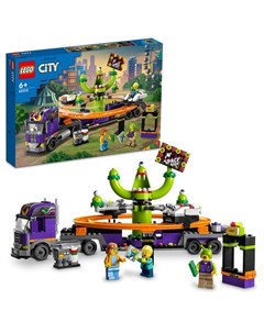 Конструктор City 60313 Грузовик с аттракционом Космические горки Lego
