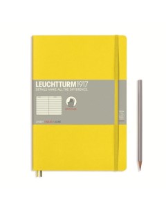 Записная книжка Leuchtturm Composition В5 в линейку лимонная 123 страниц мягкая обложка Leuchtturm1917