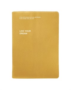 Ежедневник Dream датированный на 2024 год 14 х 20 см 352 страницы интегральный переплет желтый Infolio