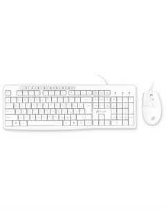 Комплект мыши и клавиатуры S650 белый белый USB 1875257 Oklick