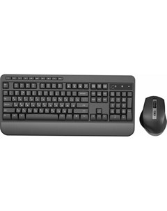 Комплект мыши и клавиатуры S290W черный черный USB 351701 Oklick