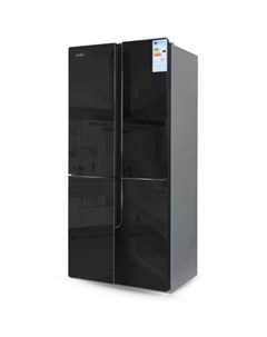 Холодильник Side by Side NFK 500 черный Ginzzu