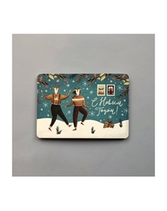 Открытка "Танцующие олени" Подписные издания