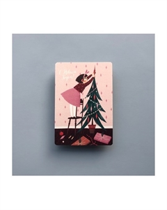 Открытка "Девочка и елка" Подписные издания
