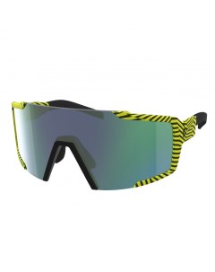 Очки велосипедные Shield солнцезащитные black yellow green chrome ES275380 1040121 Scott