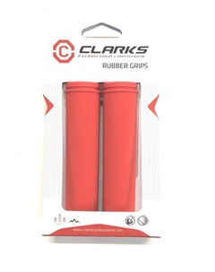 Грипсы велосипедные С98 130 резина 130 мм красный 3 379 Clarks