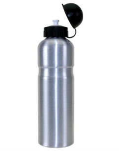 Фляга велосипедная, алюминиевая, 0,75 с крышкой, серебрянная, 5-340290 M-wave