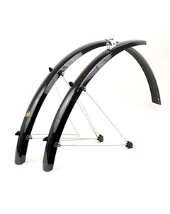 Крылья AXP-53, 28"х53 мм, с усами, черные, металлопластик, 8-16100512 Author