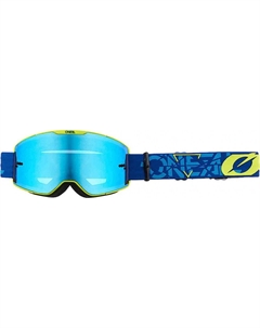 Маска O´Neal B-20 Goggle STRAIN V.22 blue/neon yellow - radium blue, 6023-414 O'neal
