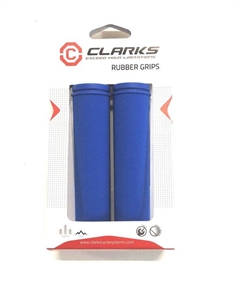 Грипсы велосипедные С98-130, резина, 130 мм, синий, 3-377 Clarks