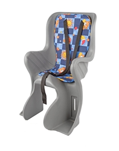 Детское велокресло на подседельную трубу серое SF-928LG до 7 лет/22 кг M-wave