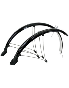 Крылья металлопластик 26"х60мм, с усами, черные 5-386104 M-wave