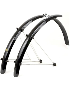 Крылья AXP-12-28/45 Blk 28"х45мм, металлопластик, черные 8-16100505 Author