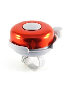 Звонок велосипедный, алюминий/пластик, ø53мм, быстрое крепление, серо-красный глянец, 00-170732 M-wave