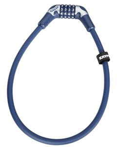 Велосипедный замок Cables KryptoFlex тросовый кодовый 12 х 650 мм темно синий УТ100263606 Kryptonite