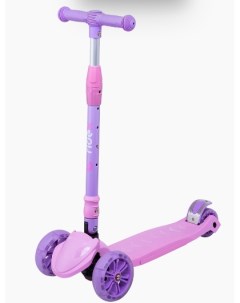 Самокат Bunny 3 х колесный складной детский 135 90 мм розовый фиолетовый Ridex