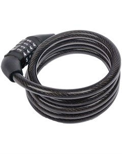 Велосипедный замок 2019 bicyclelock QuickCode Coil cable тросовый кодовый 8 x 1200mm черный BBL 66 Bbb