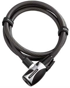 Велосипедный замок Cables HardWire 2018 тросовый на ключ 20 х 1800 мм черный 999867 Kryptonite