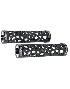 Ручки на руль для велосипеда cl0208 резина/гель "паутина" 130мм с 2 фиксат. 3-229 Clarks