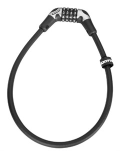 Велосипедный замок Cables KryptoFlex тросовый на ключ 12 х 650 мм черный УТ100263604 Kryptonite