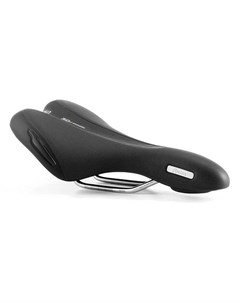 Седло велосипедное Premium OPTICA Athletic 3D Skingel обивка Black Astrale 280х157мм 370г unisex чёр Selle royal