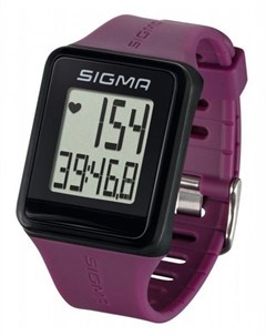 Часы спортивные SPORT iD GO пульсометр секундомер фиолетовые 24510 Sigma