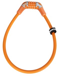 Велосипедный замок Cables KryptoFlex тросовый кодовый 12 х 650 мм оранжевый УТ100263607 Kryptonite