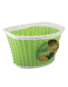 Велокорзина, детская, на руль, зеленая, 00-170434 M-wave