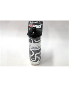 Фляга-термос велосипедная, 680мл, пластик, черный/прозрачный, CWB668GB V-grip