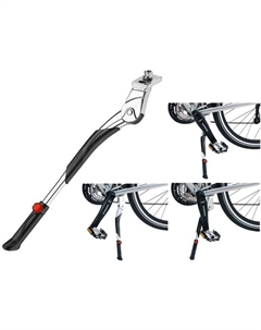 Подножка велосипедная CL-KA61, центральная, 24-28", алюминий, черный, CL-KA61_blk Massload