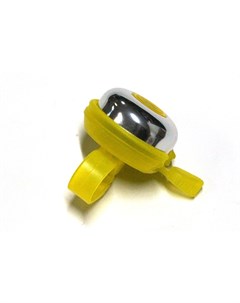 Звонок велосипедный алюминий пластик база диаметр 45мм желтая база 33AD 03 yellow Joy kie