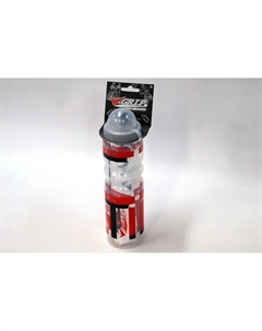 Фляга-термос велосипедная, 500мл, красный/прозрачный, V-700AA red clear V-grip
