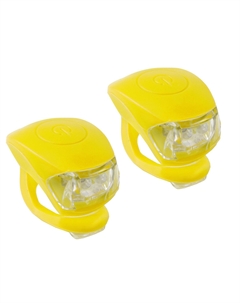 Фонарики COBRA IV, передний+задний, по 2 диода, 3 режима, желтый корпус, 5-220636 M-wave