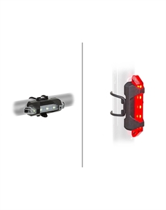 Фонари велосипедные Stake Mini USB, быстросъемные, комплект, USB Li-ion, 8-12040140 Author