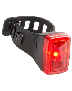 Фонарь велосипедный задний, повышенной яркости, 3 функции, красный, с батарейками, 5-221550 Smart