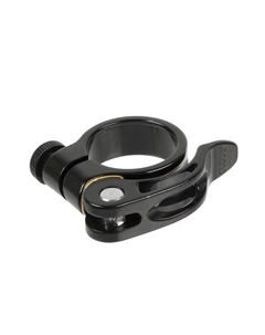 Хомут подседельный с эксцентриком, 34,9мм, алюминий, с латунной шайбой, 41г. блистер, черный, 5-250827 Zoom®