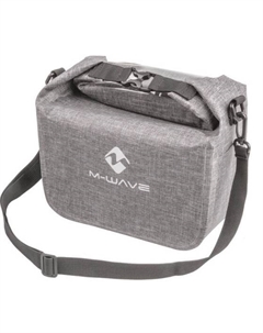 Велосумка DENI, на руль, 22,2-31,8 мм, V=7 л,130х280х21 мм, водонепроницаемая, серый, 5-122882 M-wave