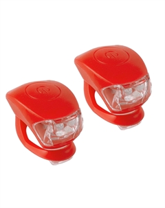 Фонарики COBRA IV, комплект, по 2 диода, 3 режима, красный корпус, 5-220633 M-wave