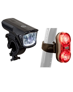 Фара + фонарь Xray 150 Lm передний + Duplex X7 20 Lm задний, диодные, с батарейками, 8-12040135 Author