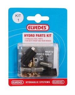 Велосипедный набор для гидролинии Kit 1 М8 М8 для переднего и заднего тормозов для Shimano 2011012 Elvedes