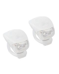 Фонарики велосипедные COBRA IV, комплект, с батарейкой, белый корпус, 5-220632 M-wave