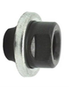 Ось /гайка конусная TI-627A Cr-Mo под резьбу 3/8" с пыльником, черная, 6-604 M-wave