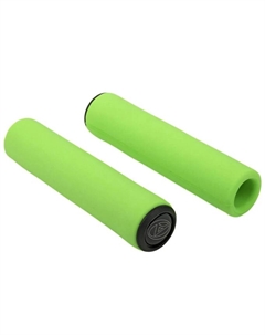 Грипсы велосипедные AGR SILICONE ELITE, 130 мм, 96 г, силикон, Green-Neon, 8-33402032 Author