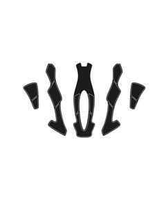 Прокладки сменные в велошлем The Wing, черный, C0000409 Rudy project