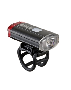 Фара велосипедная 2в1, 250 люмен, Li-Ion АКБ, USB, с креплением на шлем, 8-12002705 Author