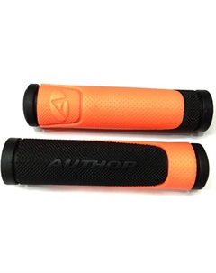 Ручки на руль AGR-600-D3, 130 мм, резиновые, 2-х компонентные, черно-серые, 8-33452006 Author