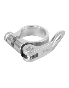 Хомут подседельный с эксцентриком, 34,9 мм, анодированый алюминий (50), серебристый, 5-250941 M-wave